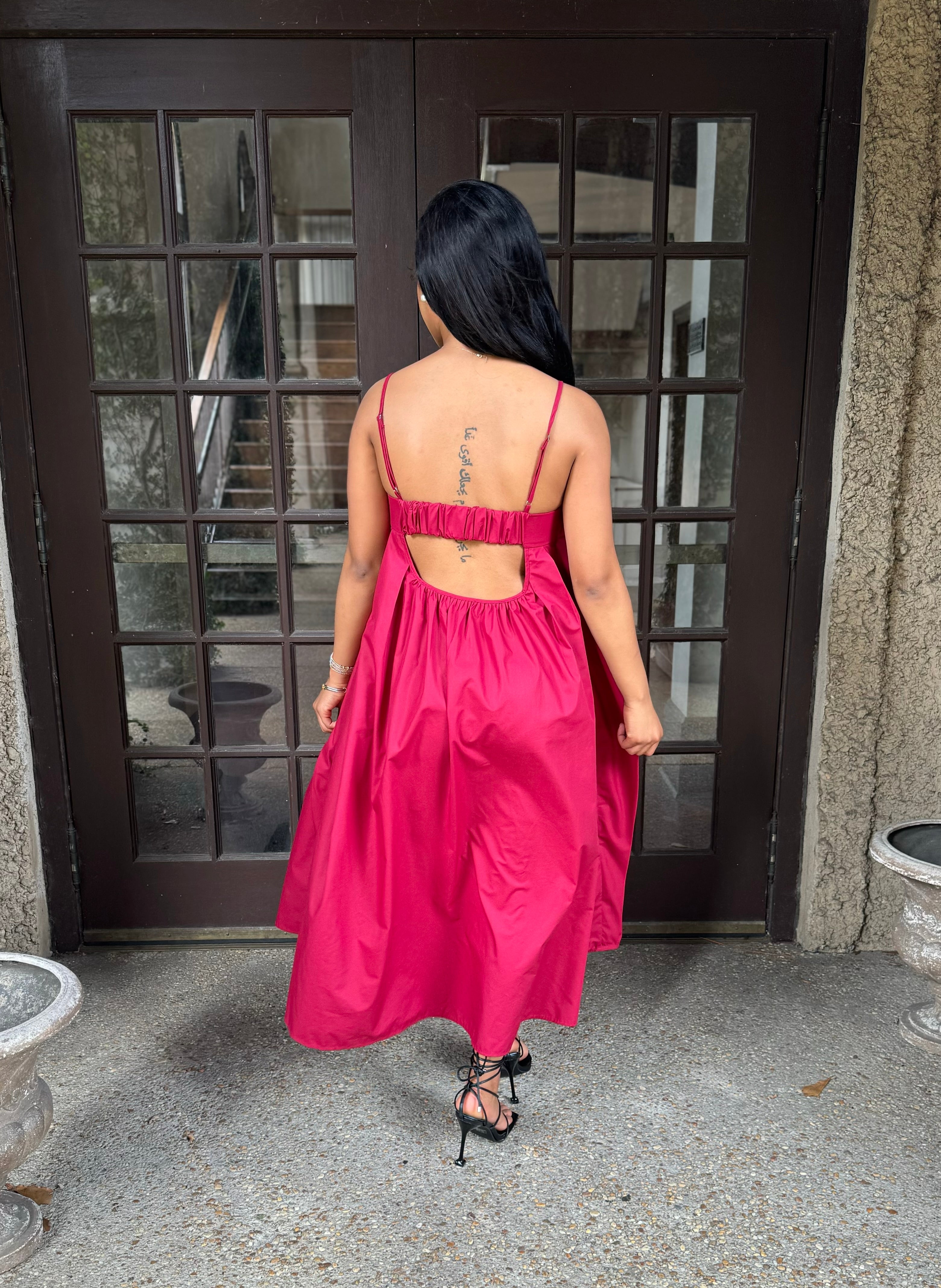 Selena maxi, red