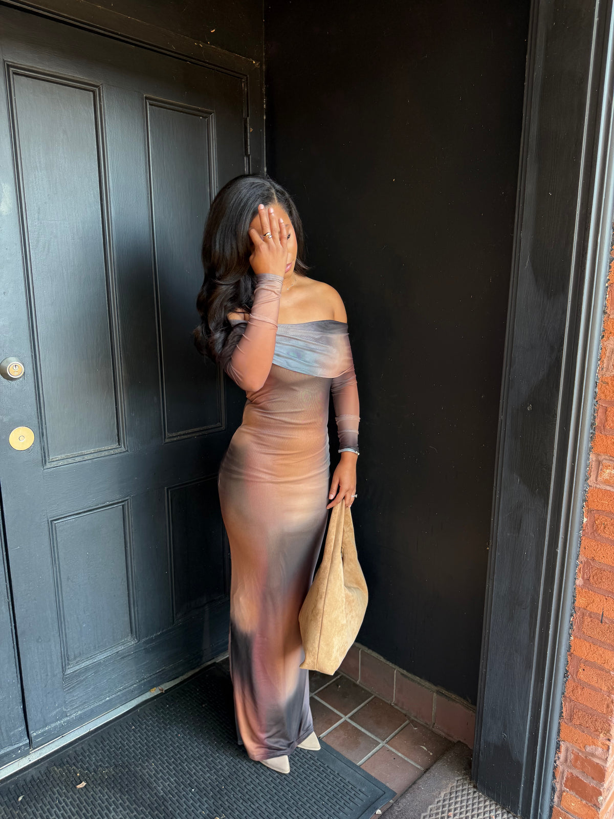 Multicolor sheer maxi