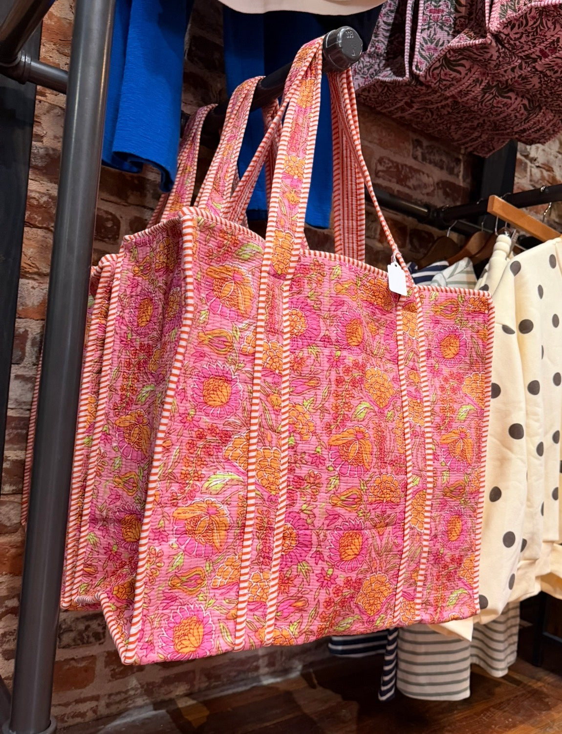 Peachy tote bag