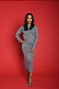 So chic skirt set, grey