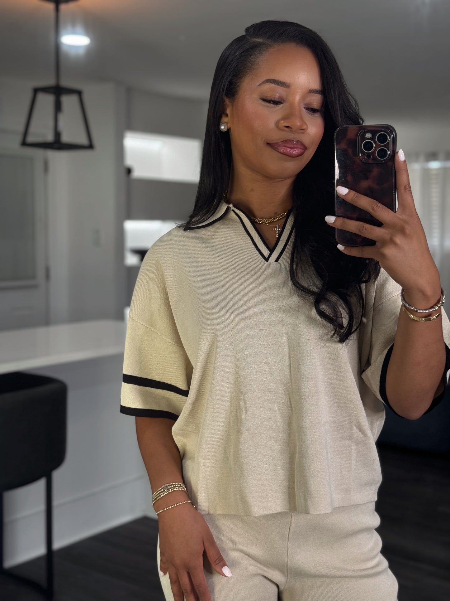 Knit cream set (preorder)