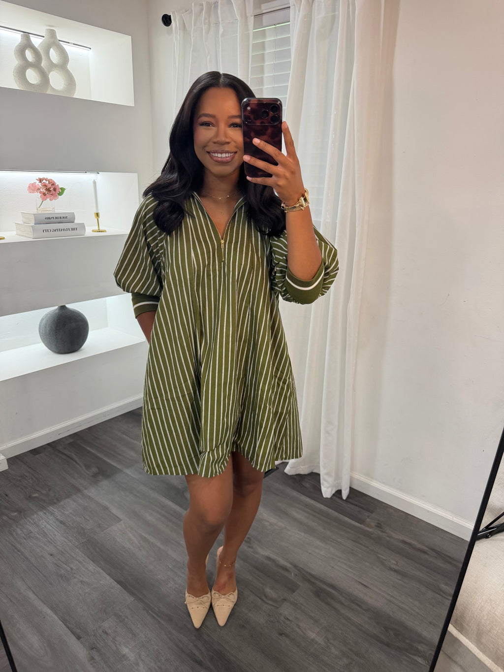Kelly collared mini dress (preorder)