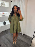 Kelly collared mini dress (preorder)