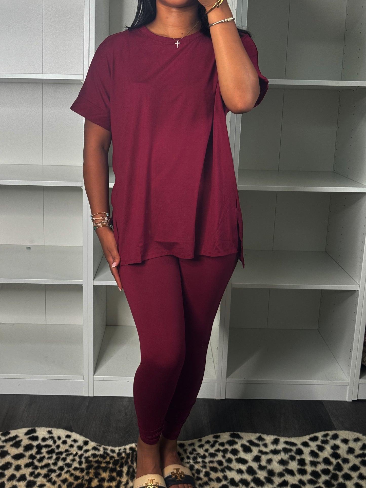 Maroon butter soft set