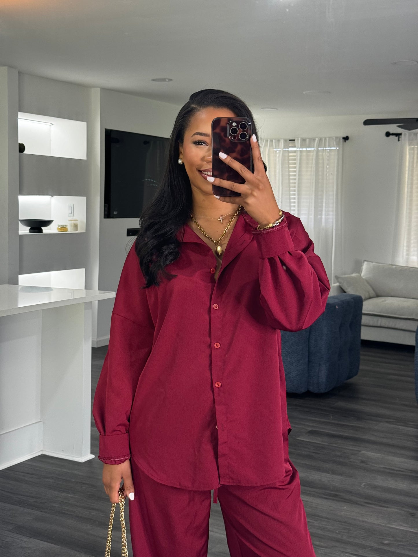 Cranberry matching set