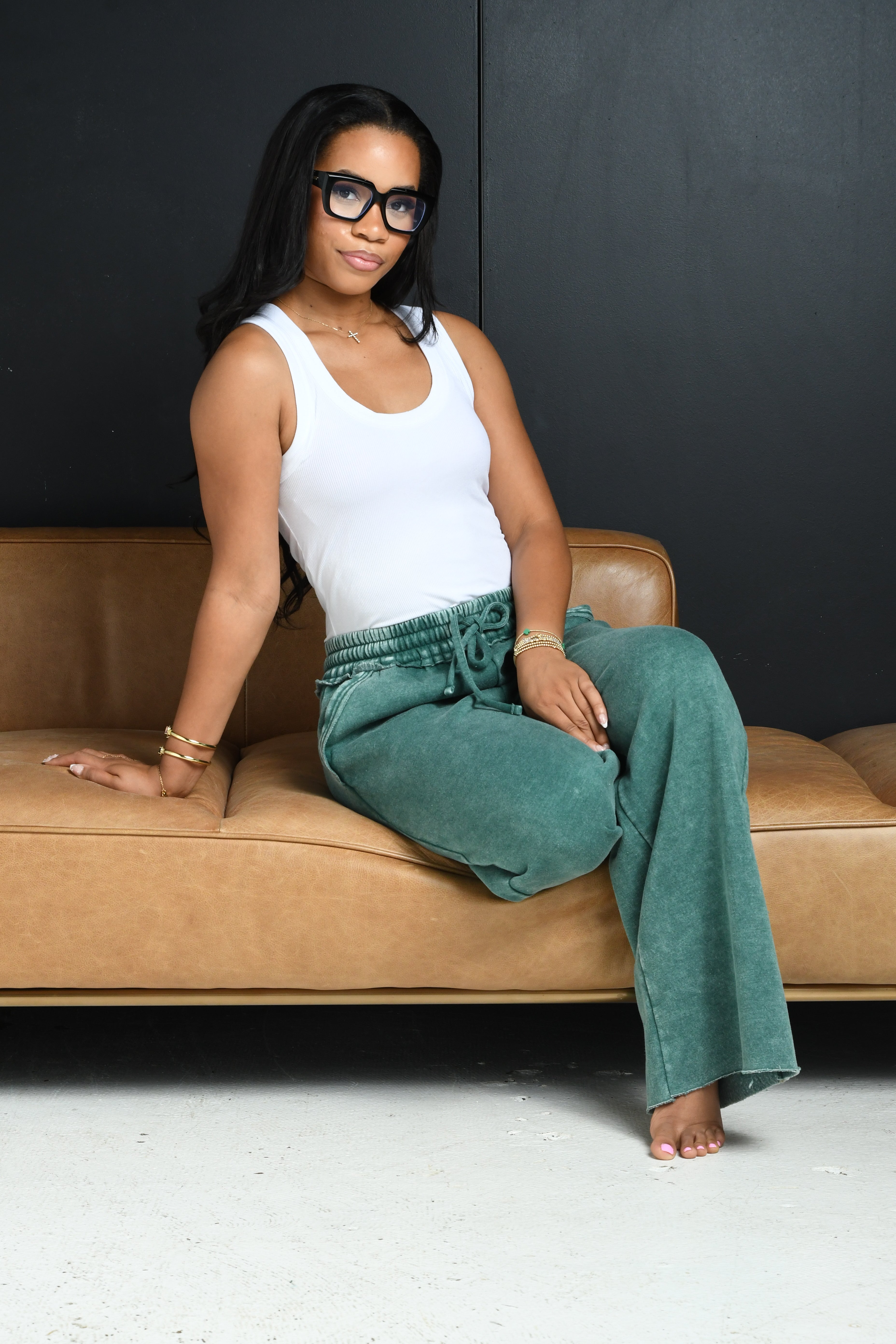 Fleece sweatpants green