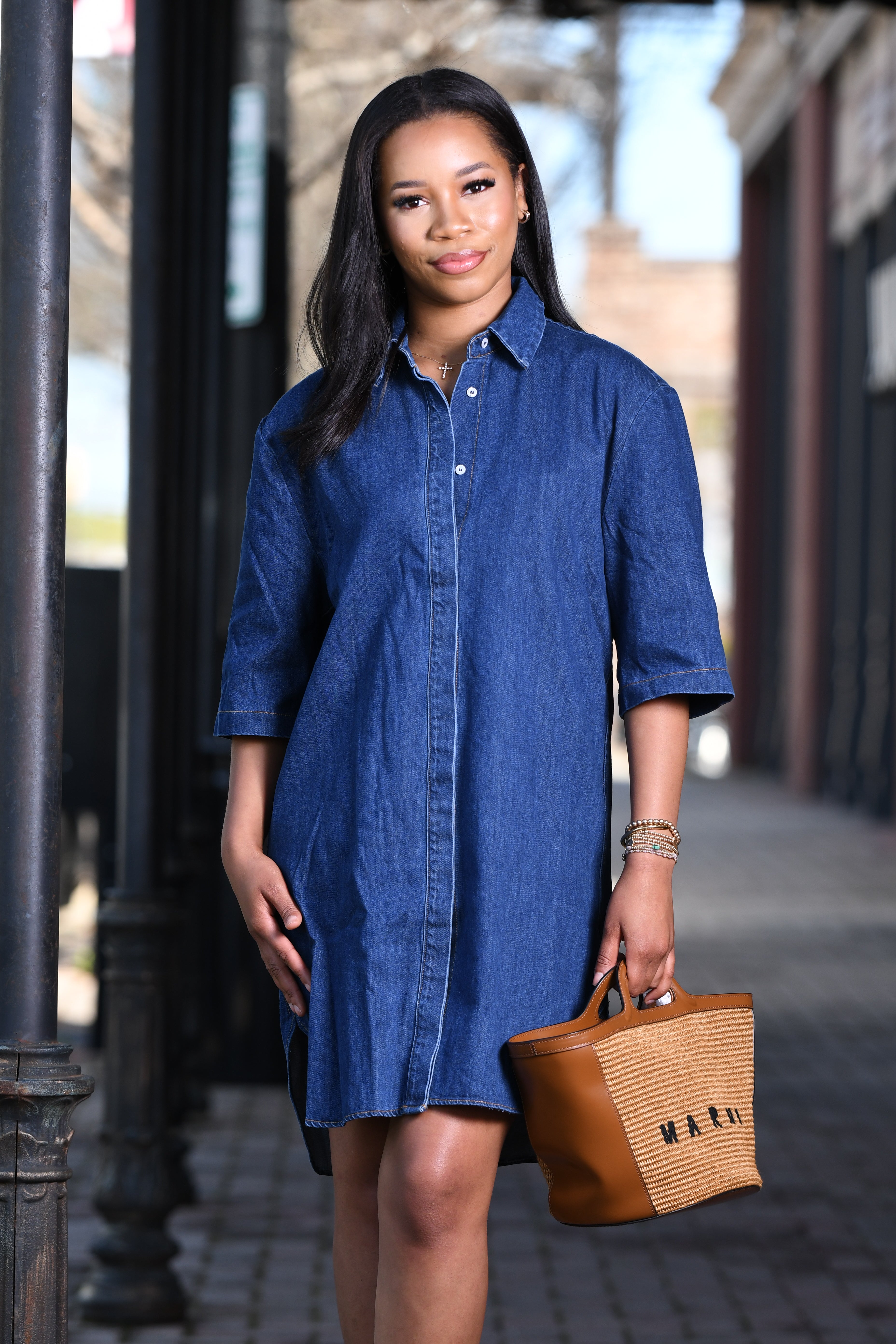 Uptown denim dress