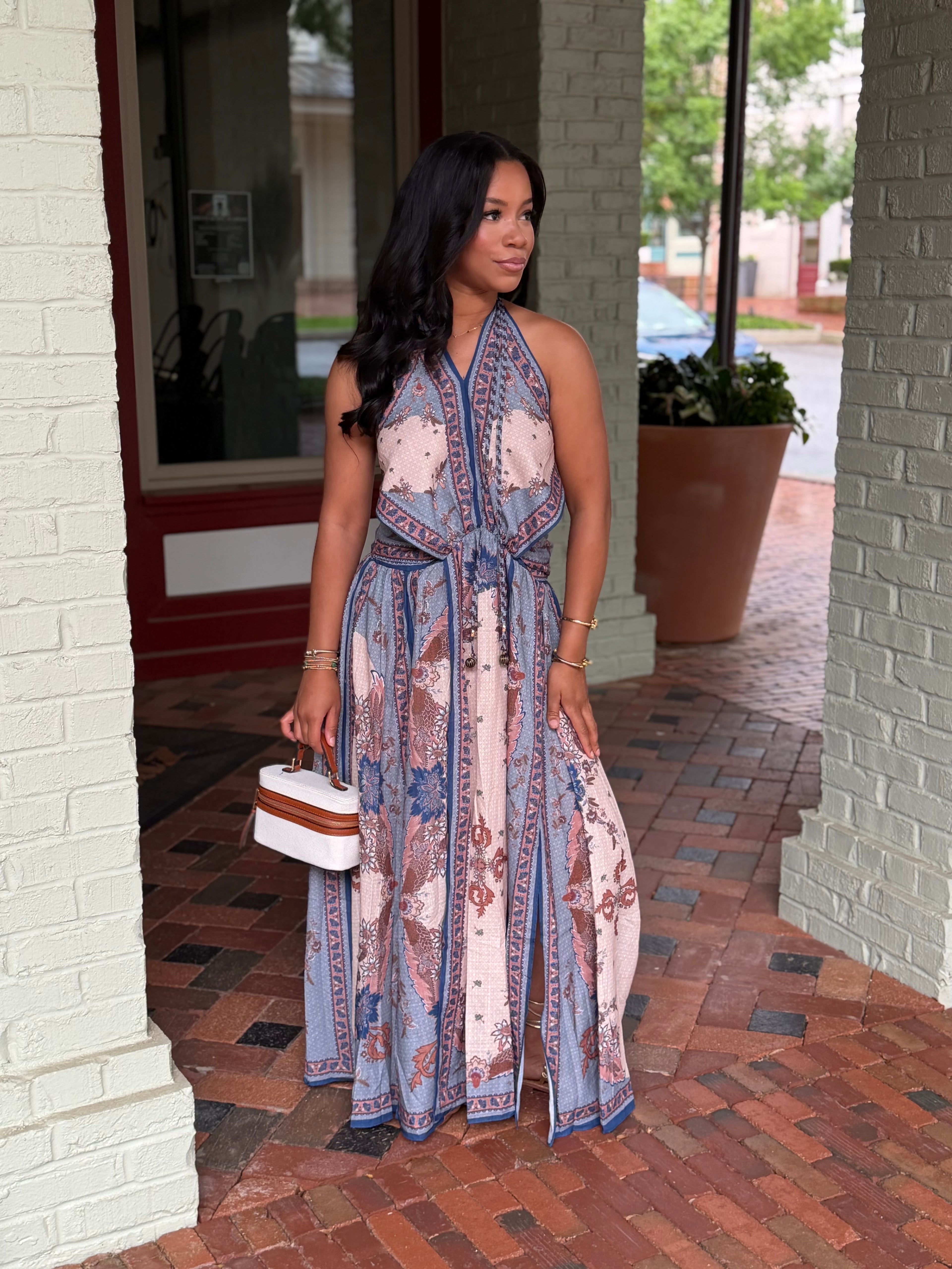 Delilah printed maxi