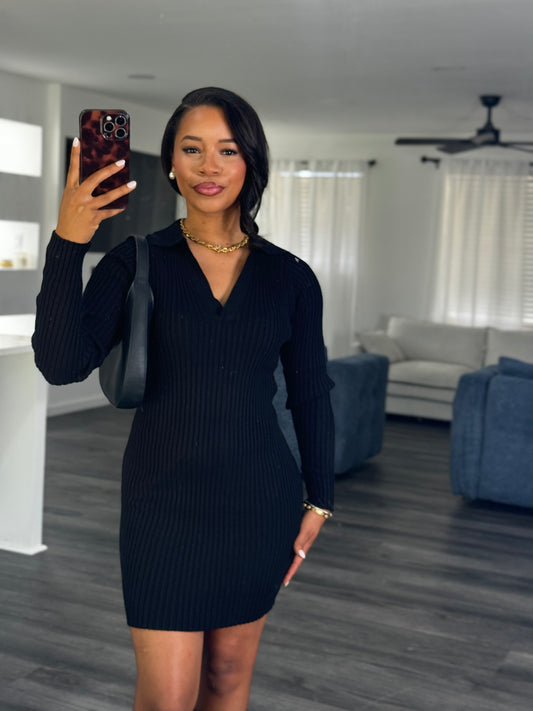 Mini sweater dress
