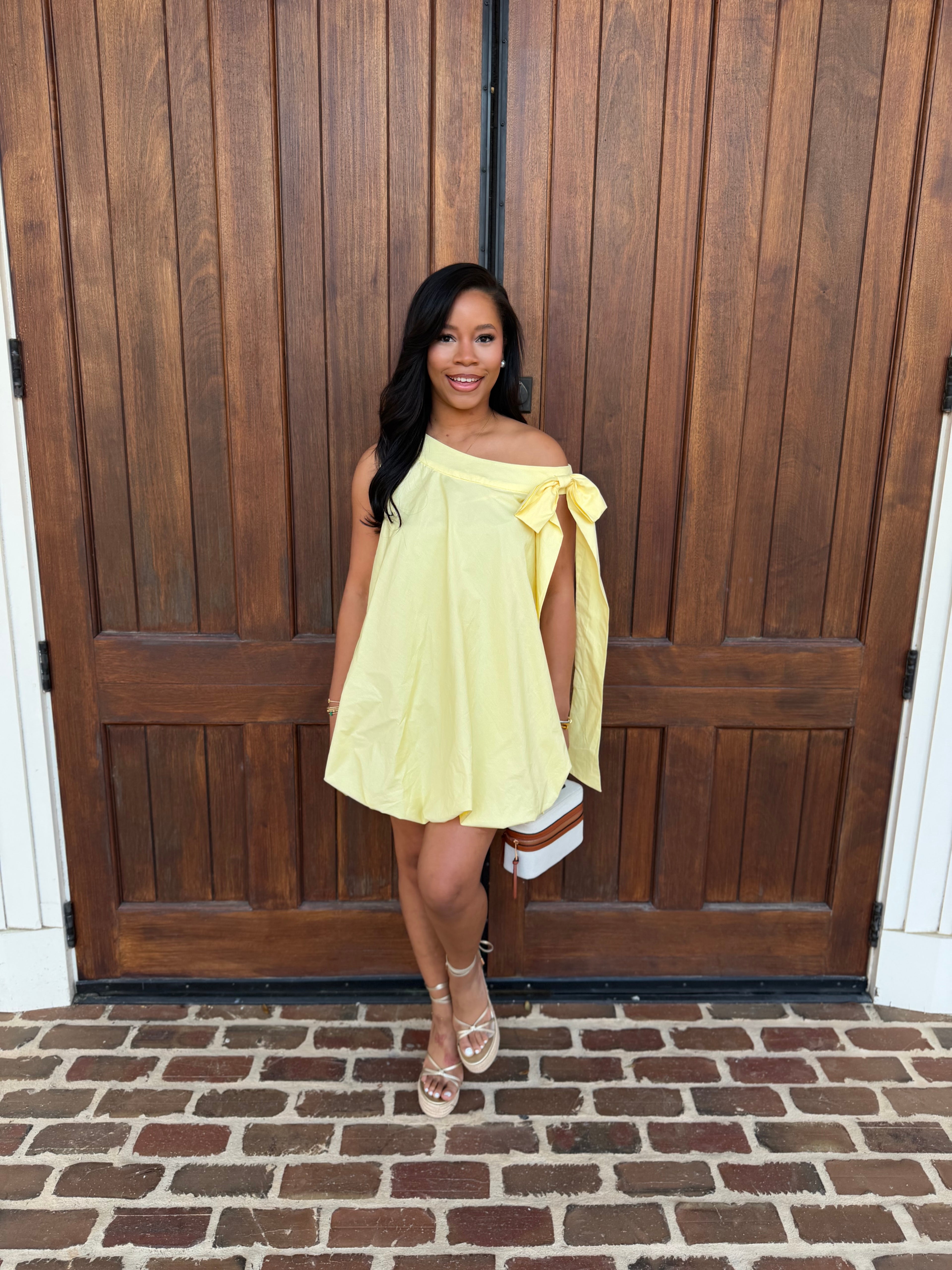 Butter yellow, mini dress