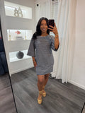 Striped tee dress