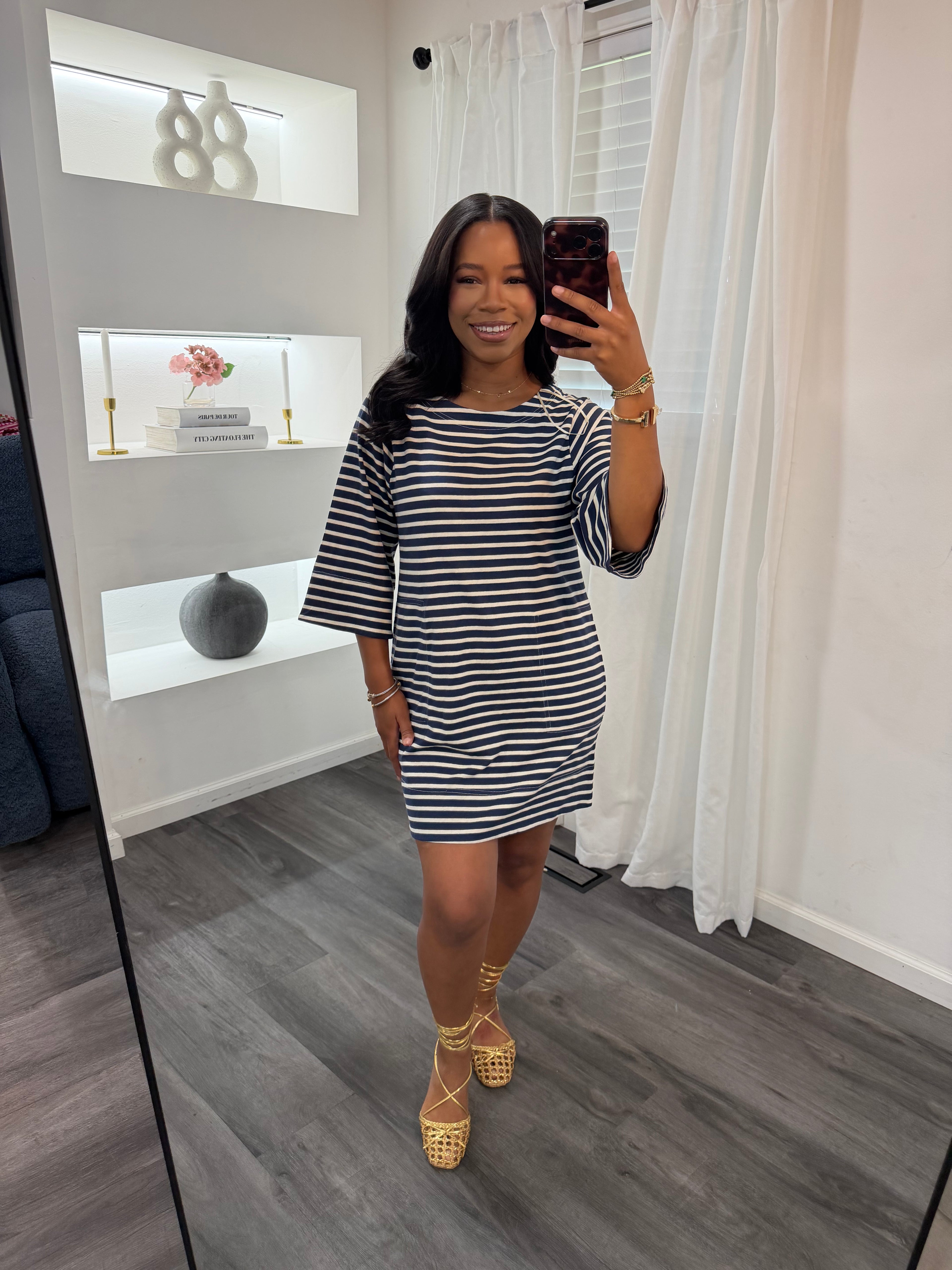 Striped tee dress