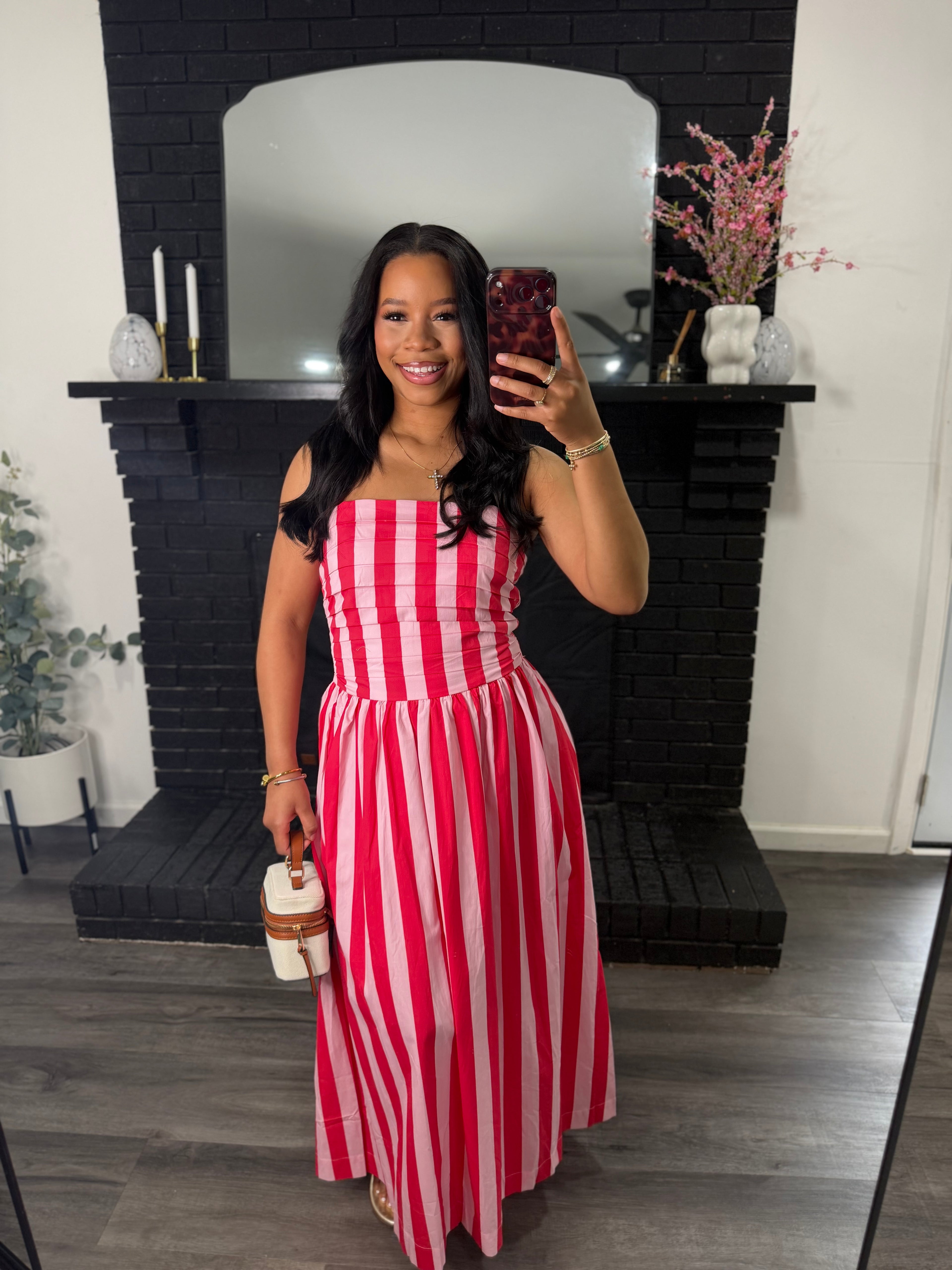 Candi smocked maxi dress (preorder)