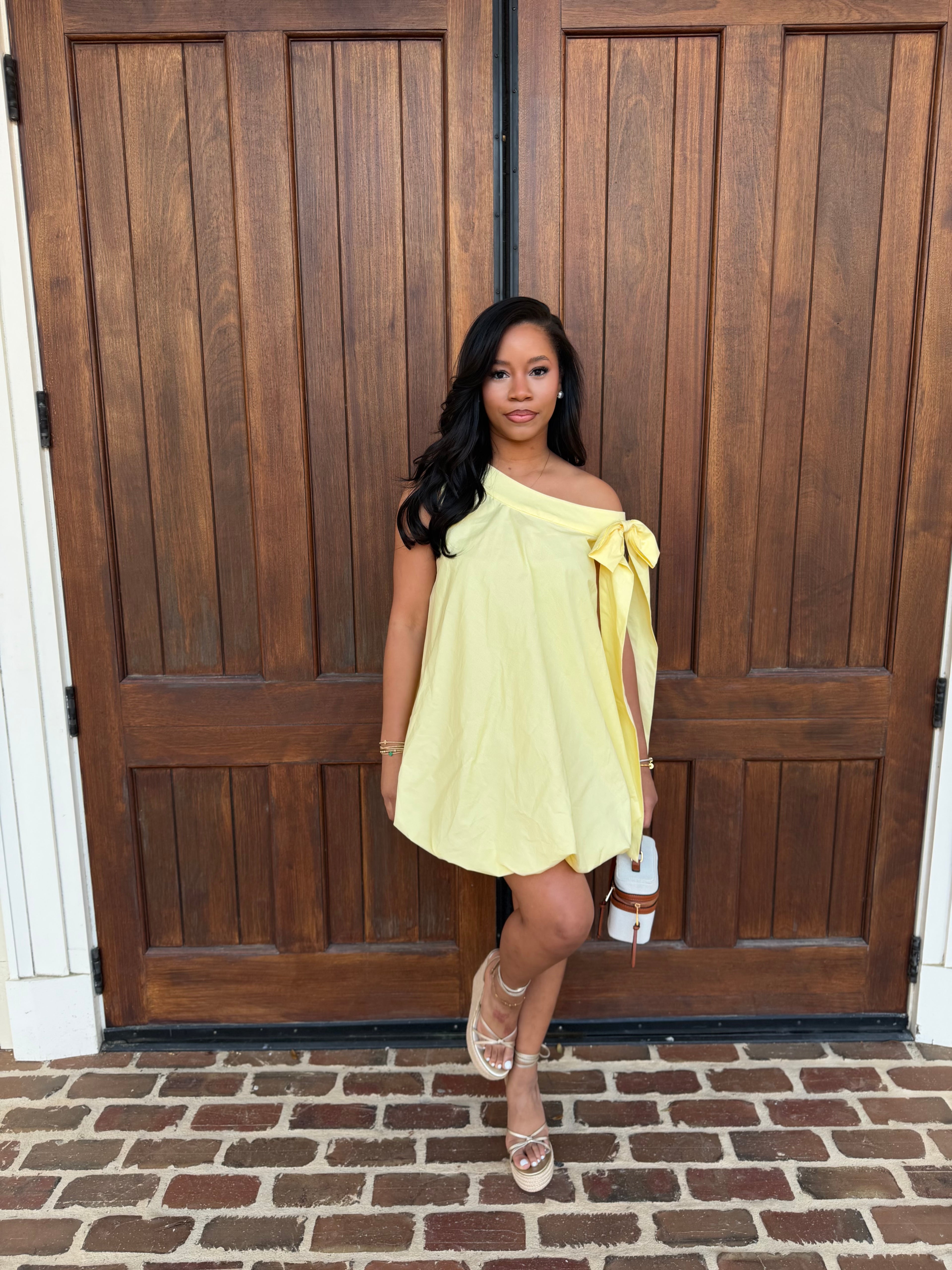 Butter yellow, mini dress
