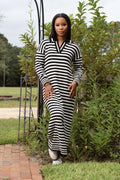 Striped sweater maxi
