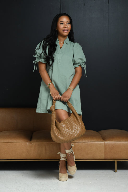 Seafoam mini dress