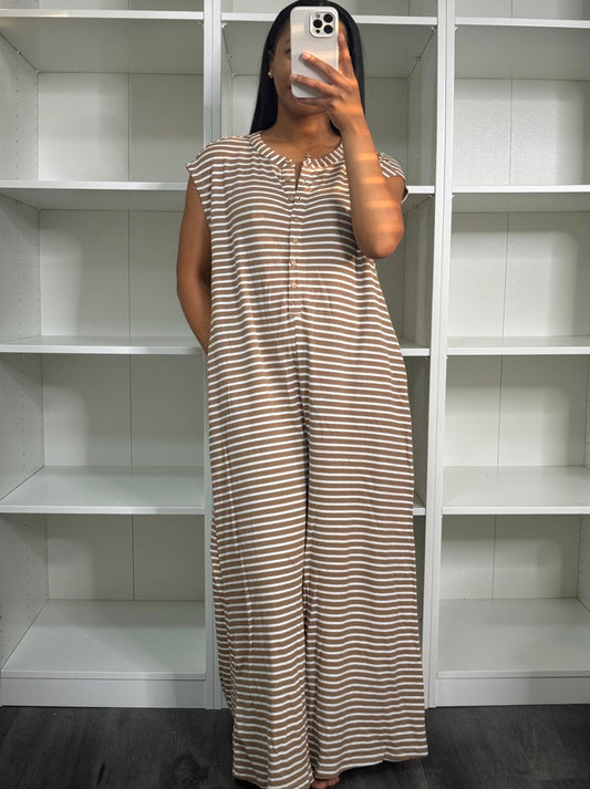 India jumpsuit, mocha