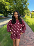 Polka dot sweat set