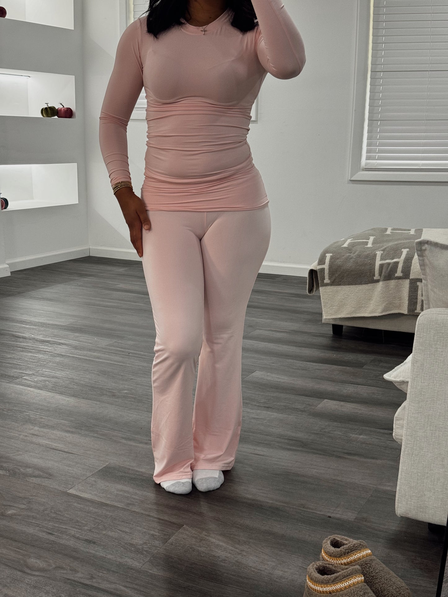 Pink ballerina seamless set