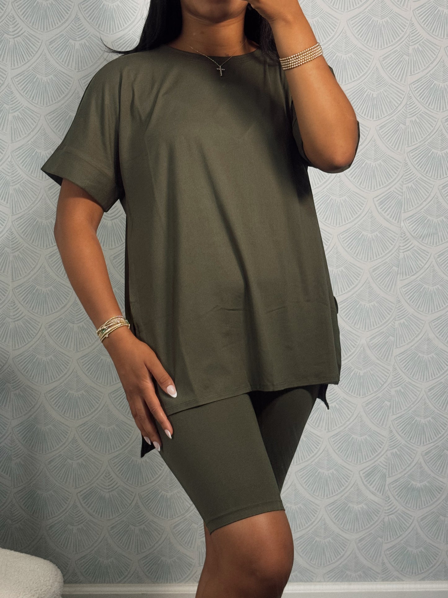 Dark olive butter soft set
