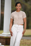 Goldie cropped cardigan