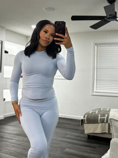 Blue ballerina seamless set