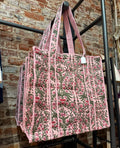 Floral tote bag