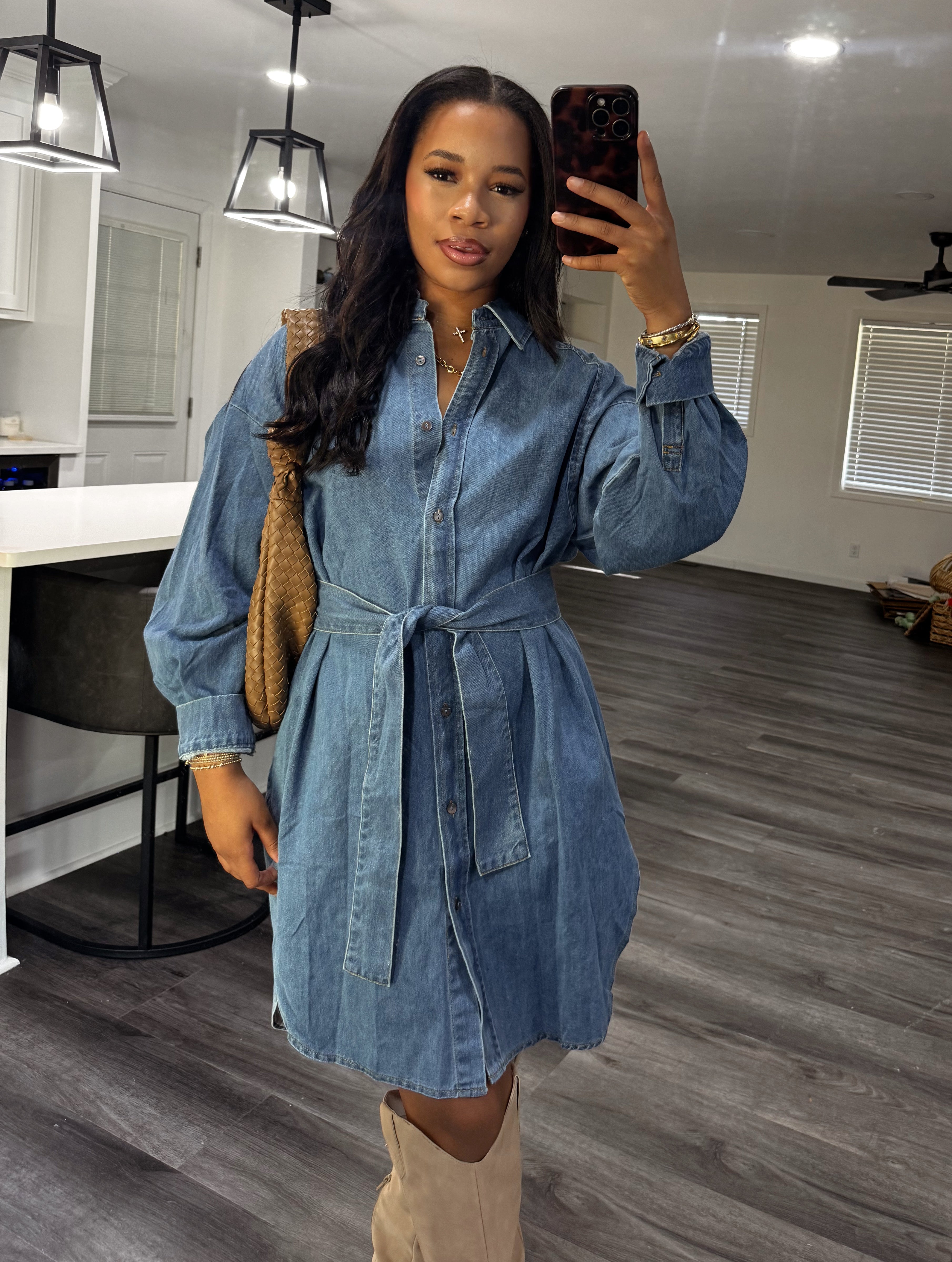 Daisy denim dress (Preorder)