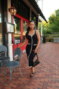 Brunchin midi dress black