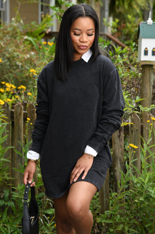 Black tee dress