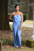 Baby blue jumpsuit