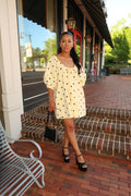 Oversized polka dot romper