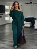 Green jumpsuit