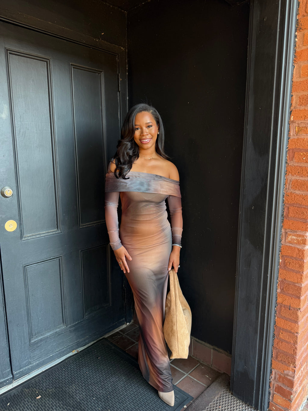 Multicolor sheer maxi