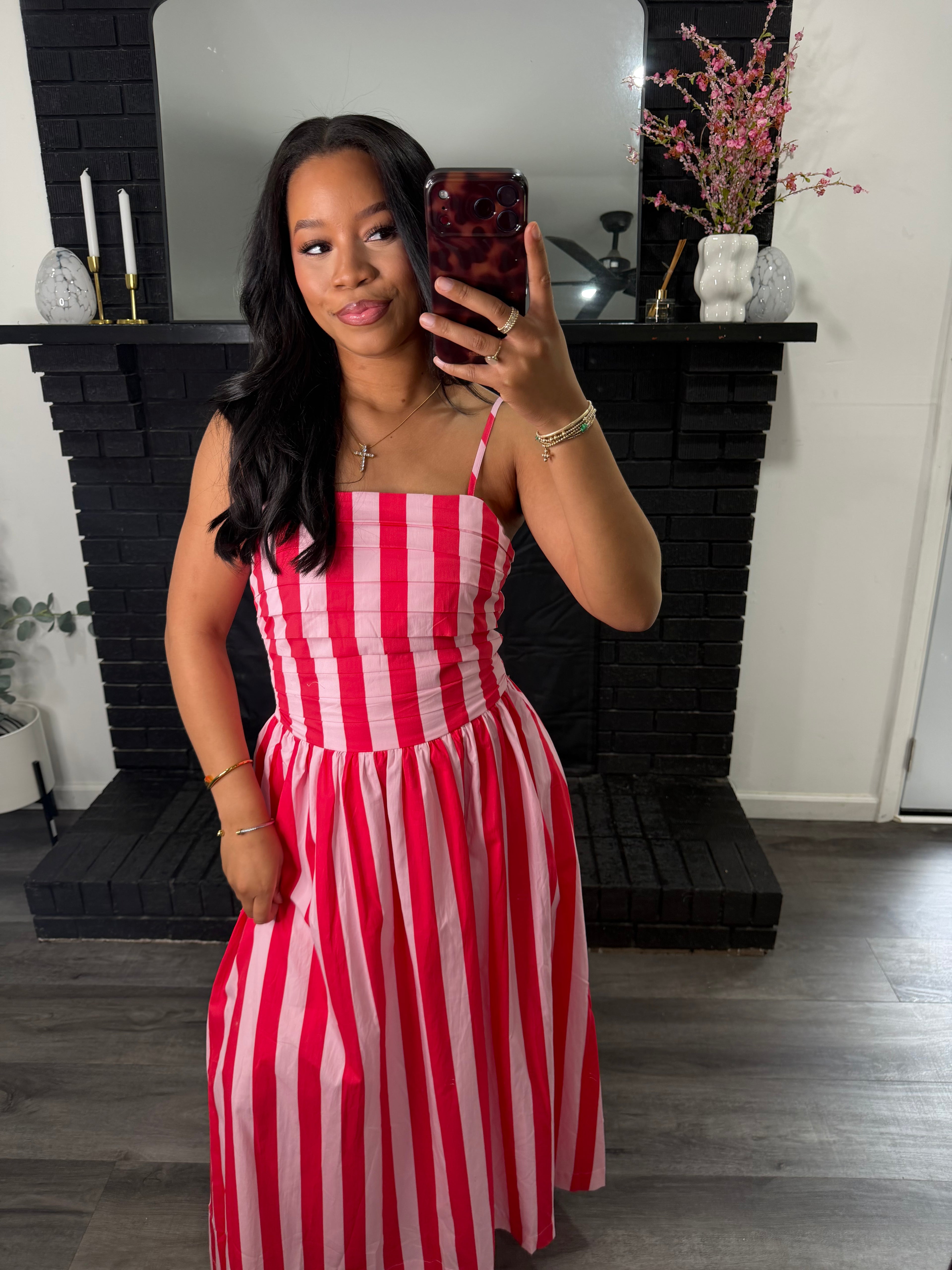 Candi smocked maxi dress (preorder)