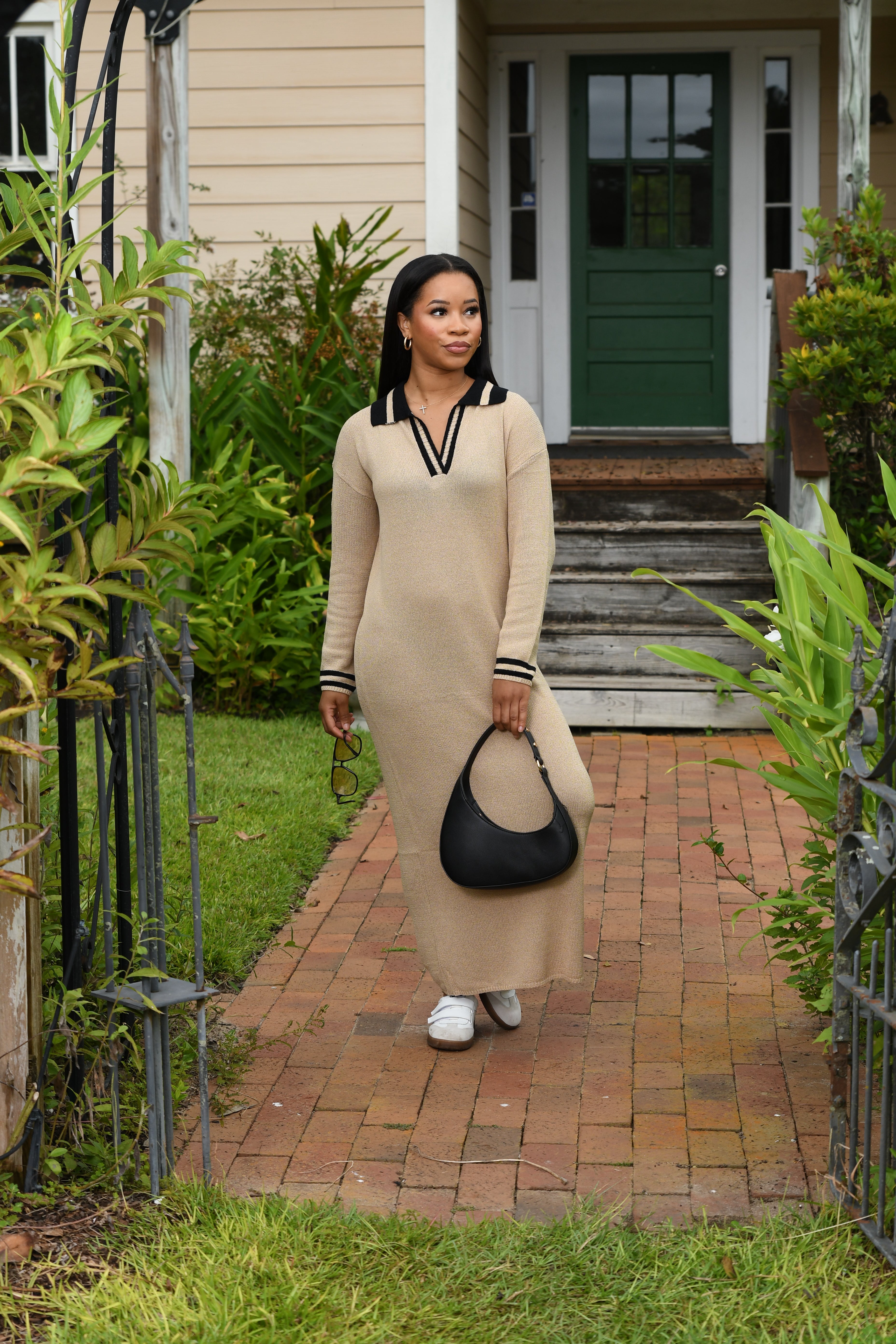 Taupe sweater maxi