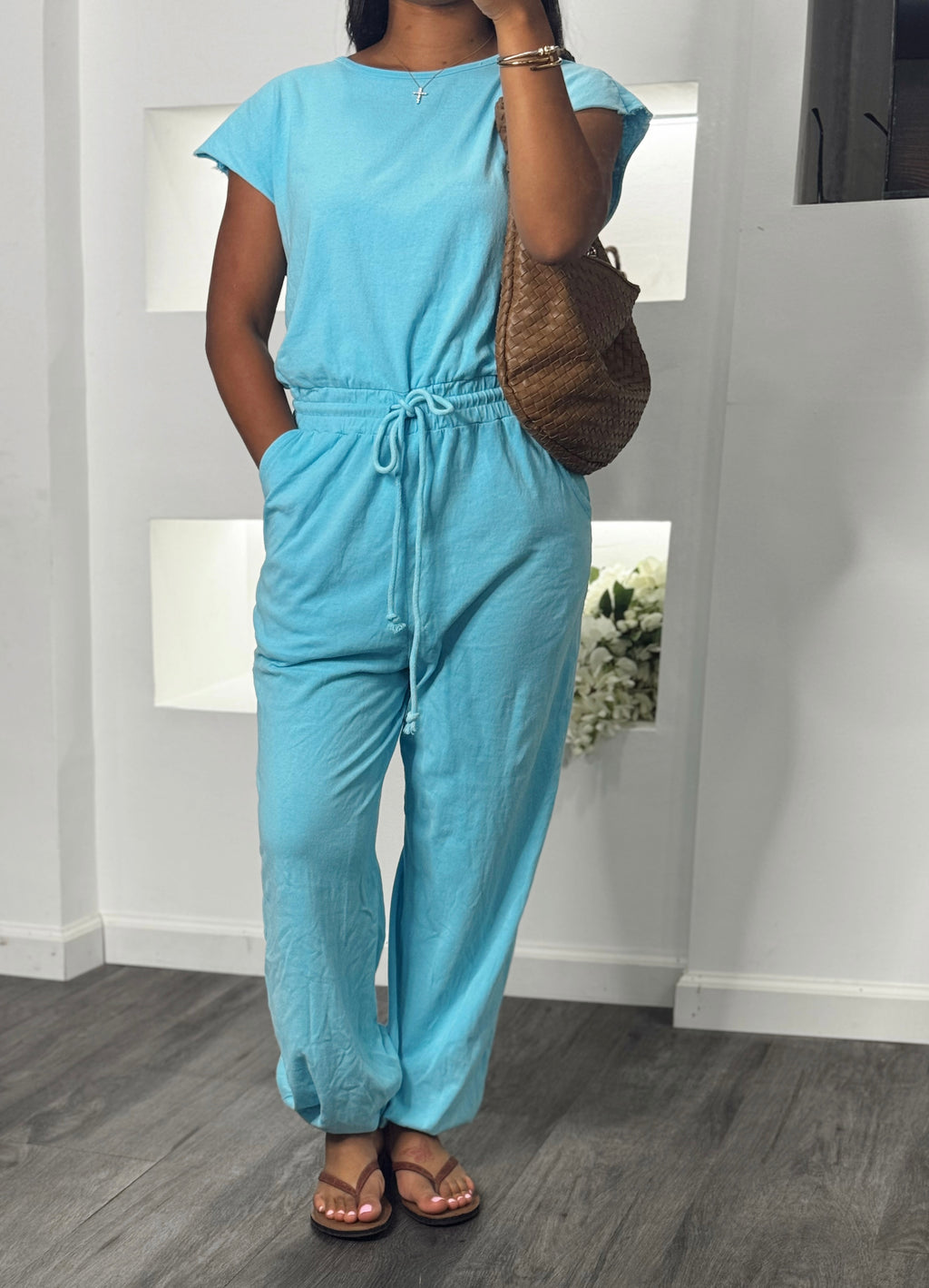 Turquoise jumpsuit
