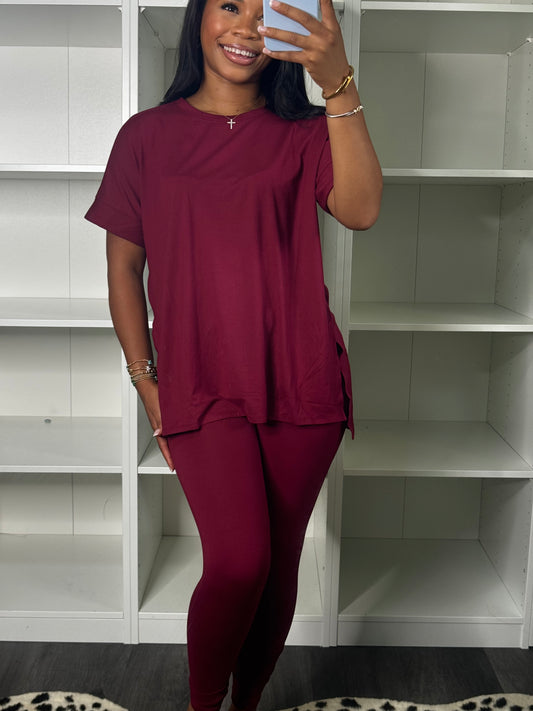 Maroon butter soft set