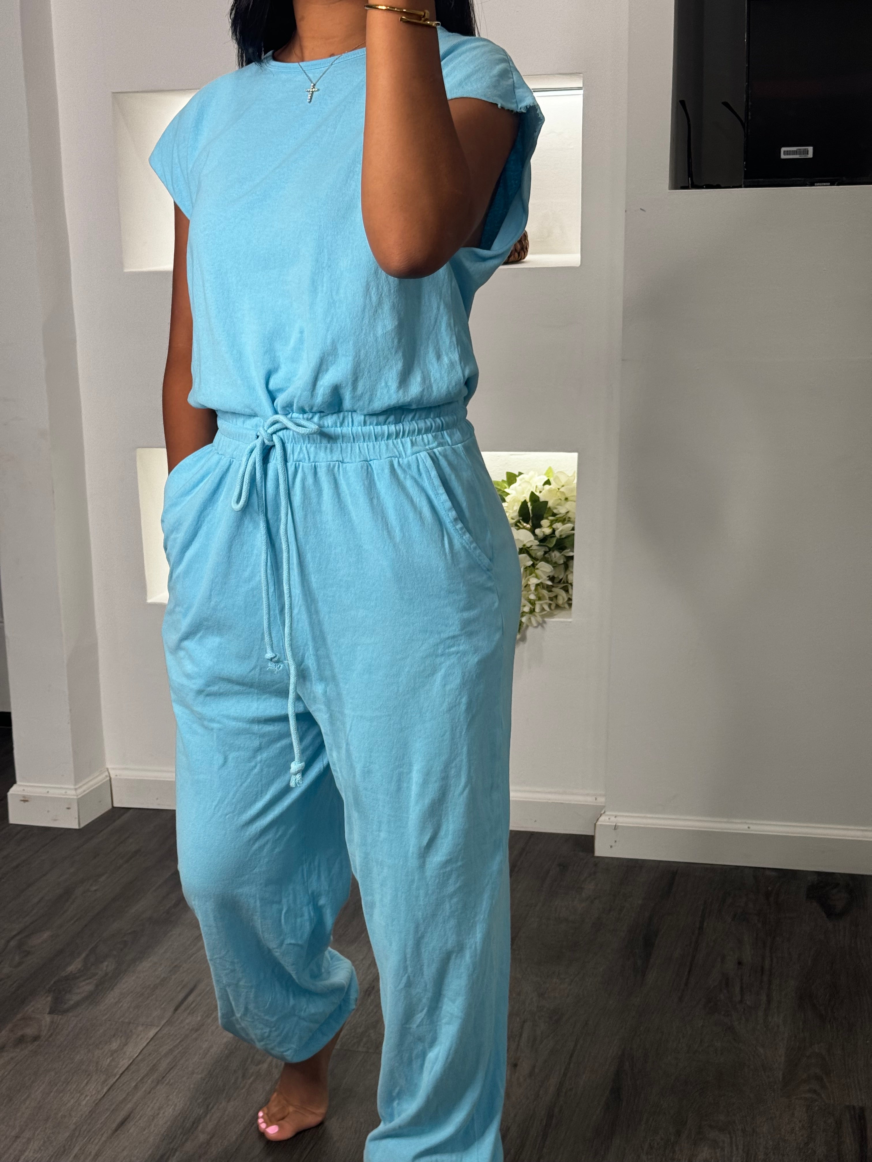Turquoise jumpsuit