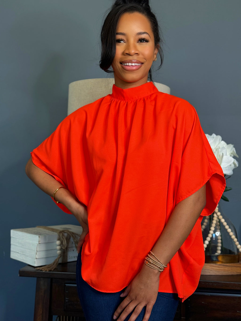 Sunday best orange top