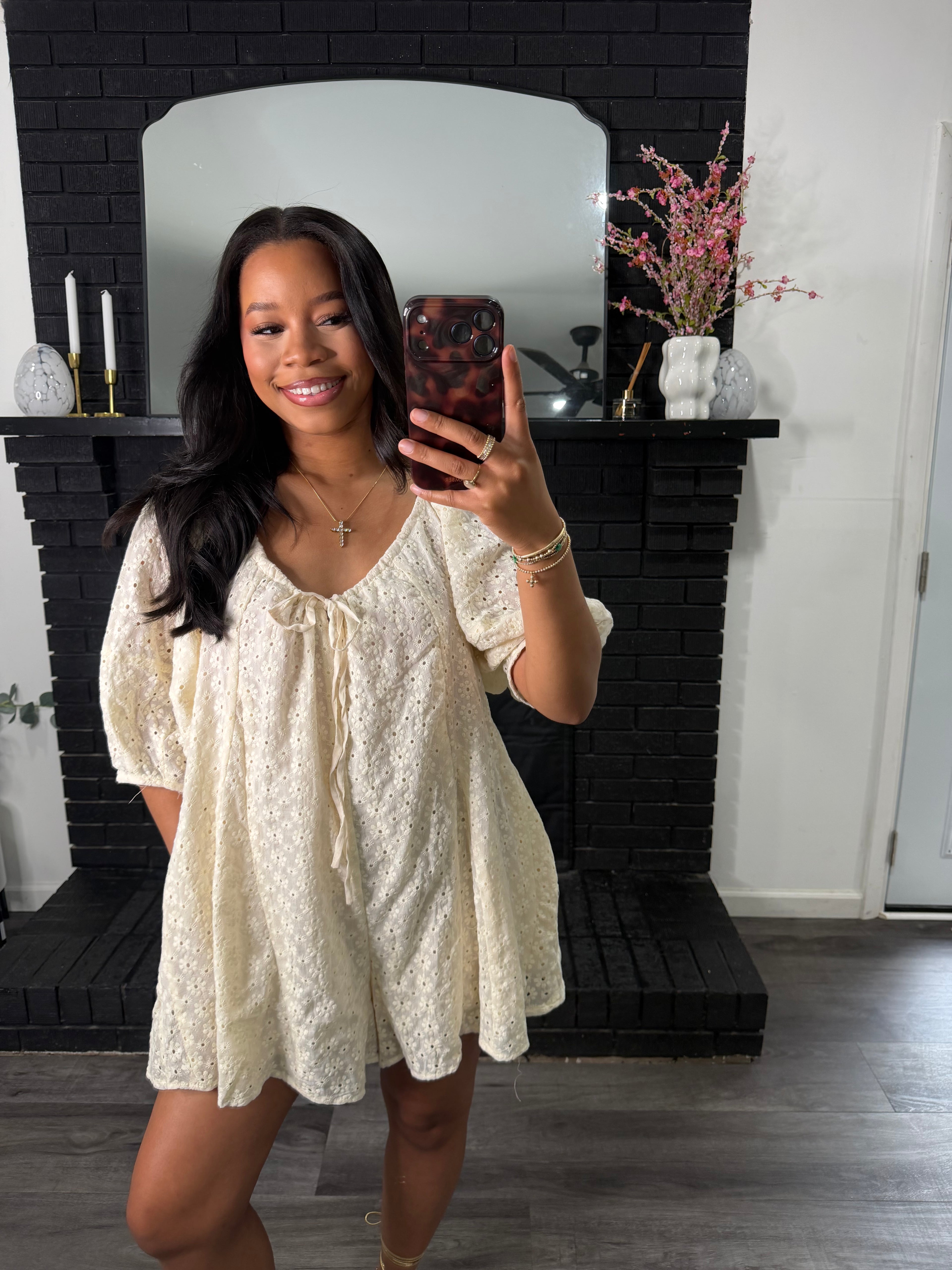 Baby doll eyelet romper (preorder)